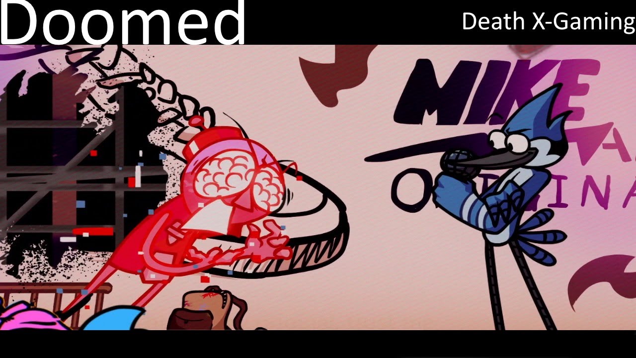 Friday Night Funkin' - Doomed But It's Pibby Benson Vs Mordecai (My Cover) FNF MODS