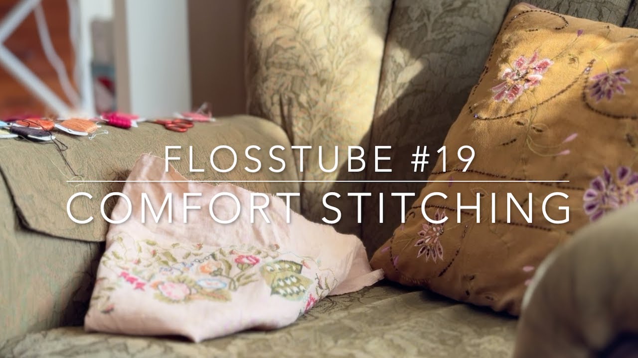 FlossTube #19  July 12, 2025. WIPS, Project Progress, and an interesting book discussion