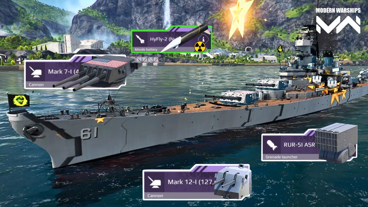 USS IOWA (BB-61) - Most Scary & Burtal battleship 🔥- modern warships 