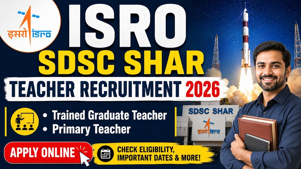 📣 ISRO Teacher Recruitment 2026 🛑 Saraly Upto 1.5 lakhs | #govtjob #jobsearch  