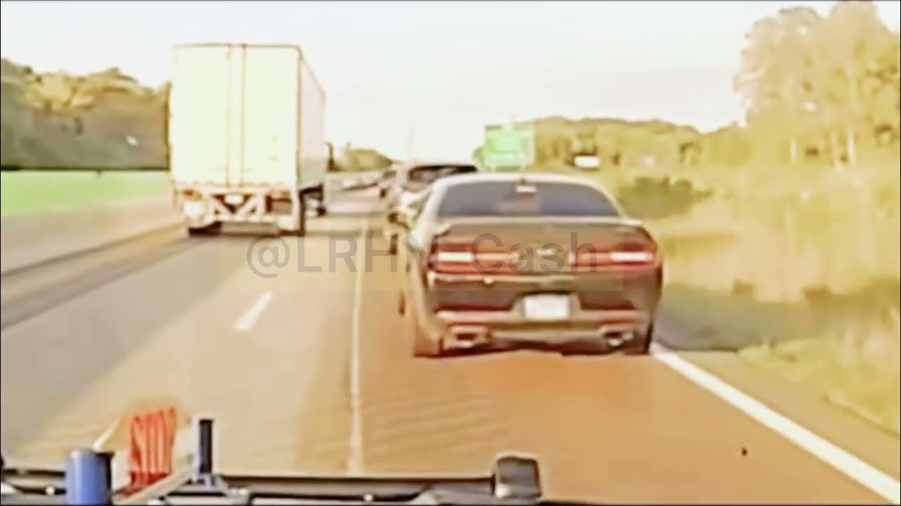 Stolen Hellcat Dodge Challenger Takes Troopers On Wild High Speed Chase