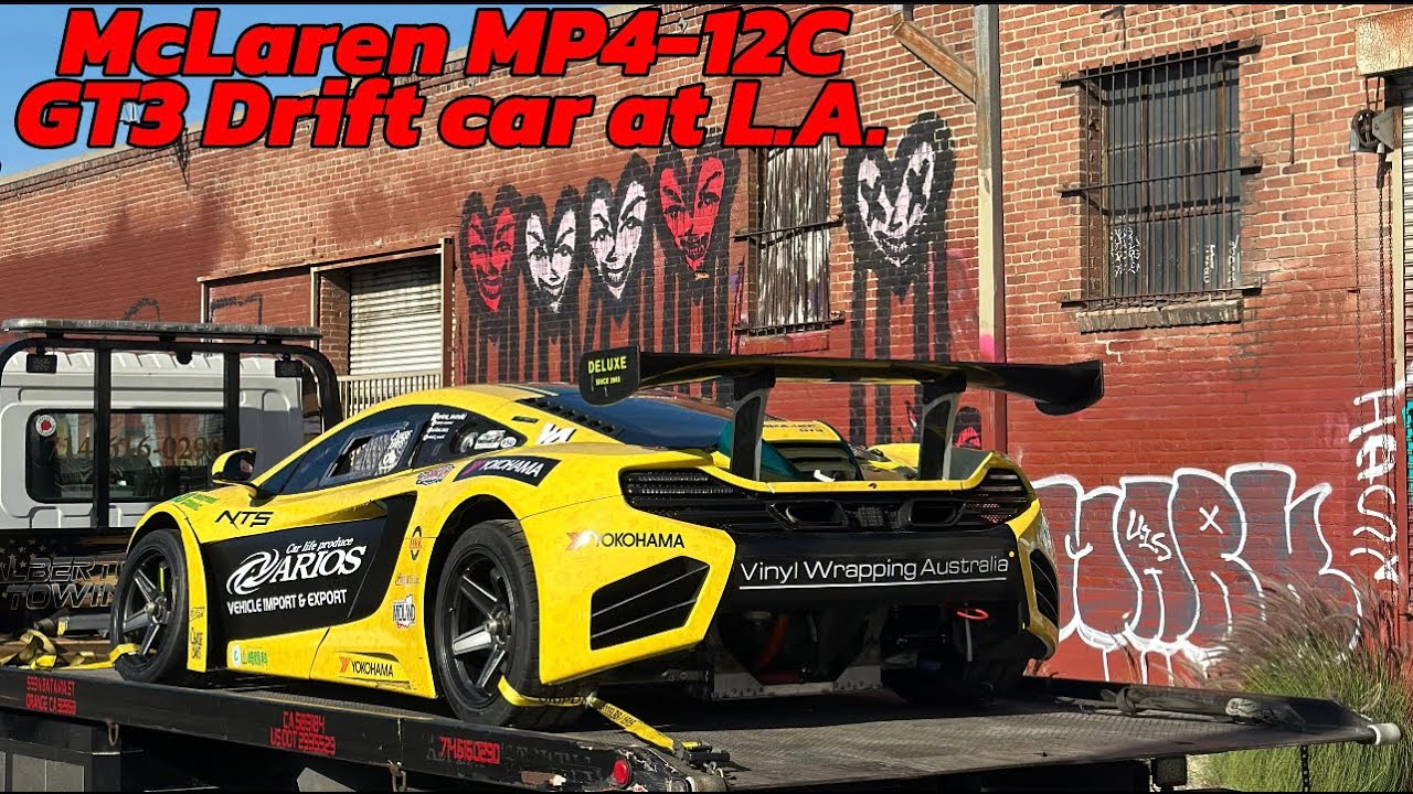 Arrived L.A.!! Mclaren MP4-12C GT3 Drift car