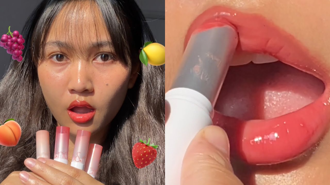 ROMANDYOU GLASTING BALMES | СВОТЧИ И ОБЗОР 🍑🍇🍋