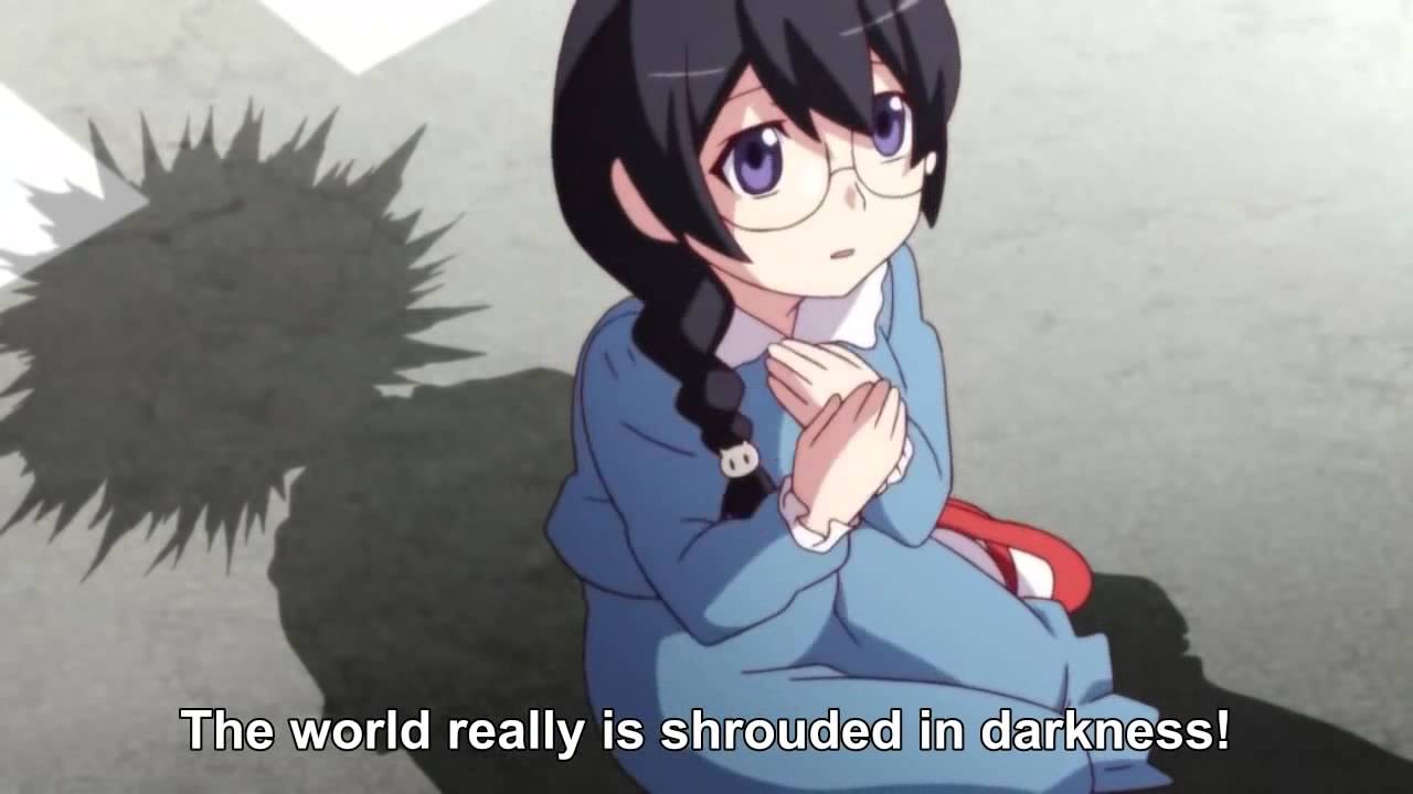 Araragi meets a younger Hanekawa