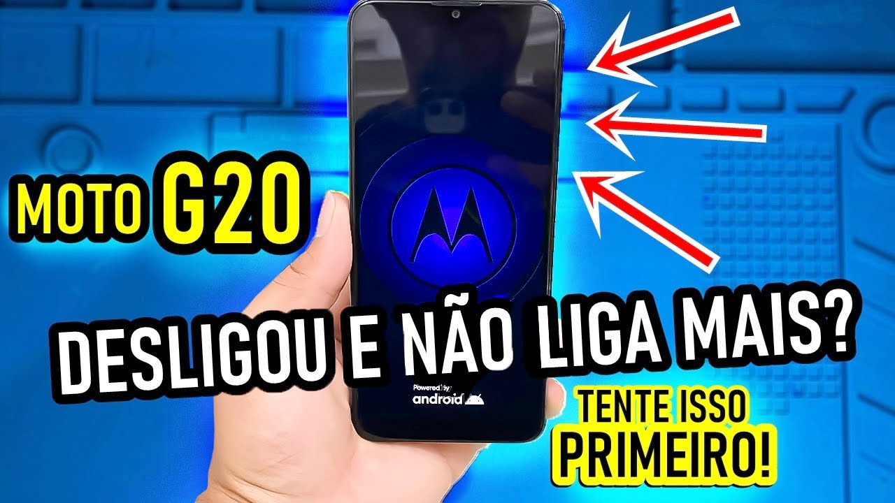 CELULAR MOTO G20 NAO LIGA, DESLIGOU E  NAO LIGA MAIS? Tente isso primeiro antes de levar no tecnico!