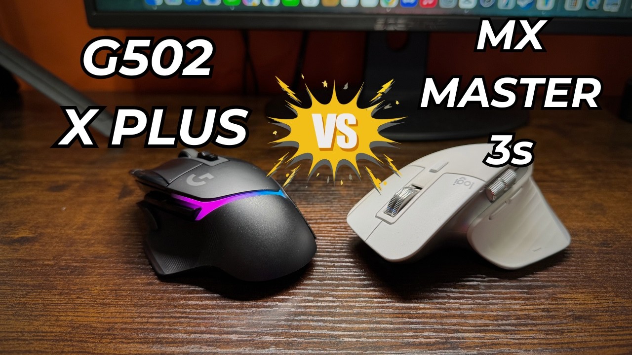 Logitech G502 x Plus vs MX Master 3 (Gaming Mice Showdown)