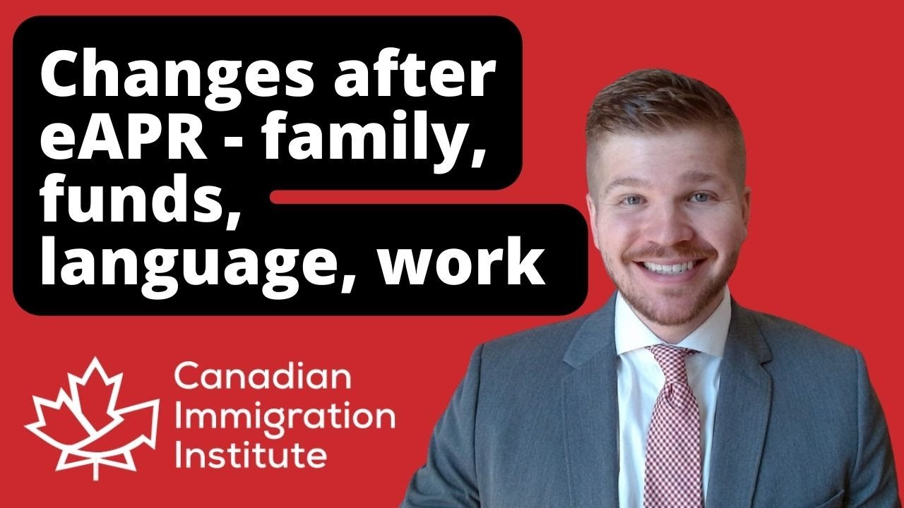 What locks-in at the time of the eAPR? Family members, funds, language test, work experience