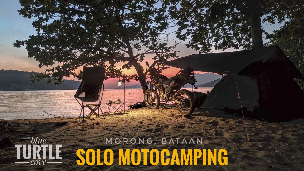 Best camping resort in bataan / relaxing / Solo Moto camping/ Silent vlog / Blue turtle cove