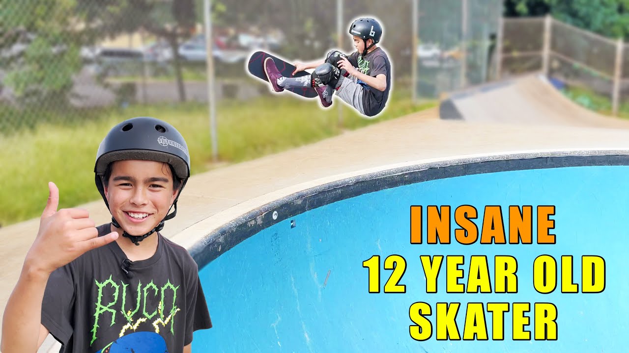 Skating Pools With INSANE 12 Year Old Skater | JD Sanchez