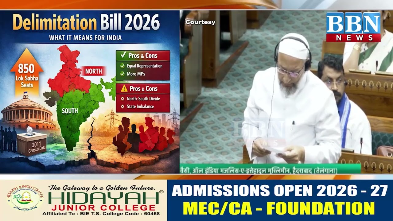 Asaduddin Owaisi on Delimitation | &ldquo;North States Haakim Ban Jayengi&rdquo; Full Speech