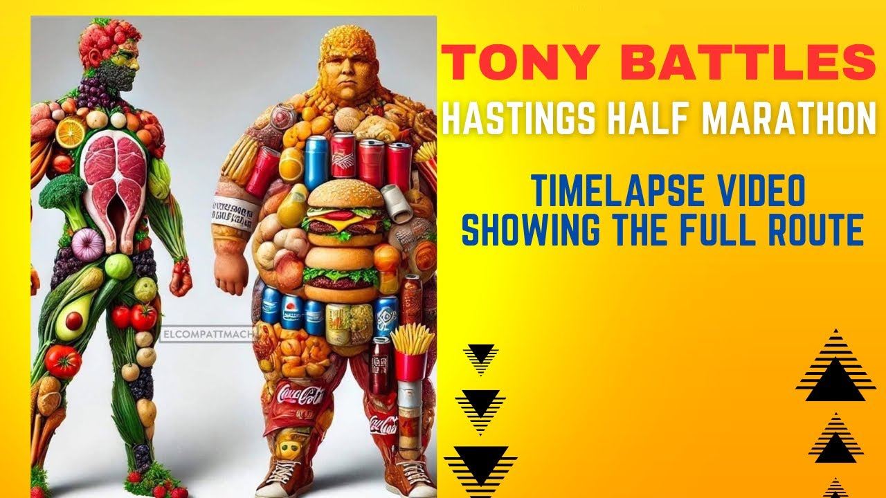 Full Timelapse of Hastings Half Marathon Route 2024 #hastings #halfmarathon #running #runningroutes