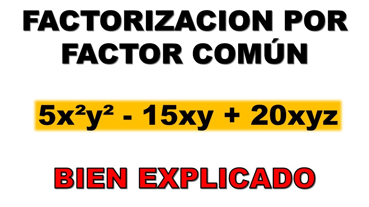 PREGUNTA TIPO PRUEBA SABER O ICFES  SOBRE FACTORIZACIÓN | FACTOR COMUN | VIDEO 1