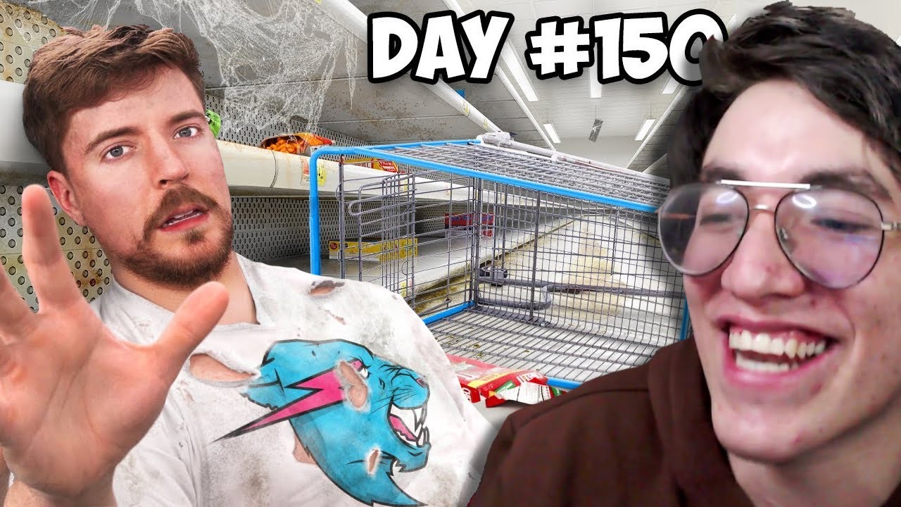 $10,000 Por Cada Día Que SOBREVIVAS En El Supermercado | Glogloking Reacciona A MrBeast