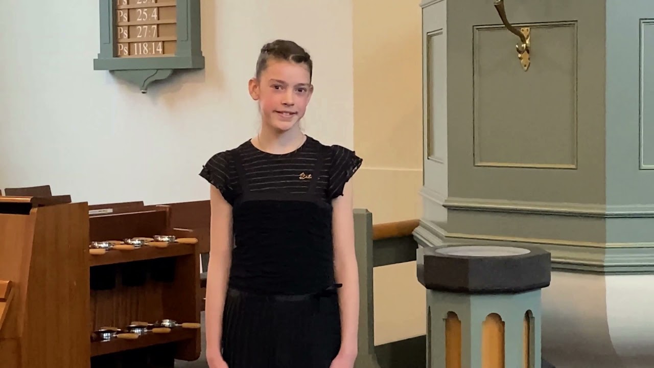Cornelia Neven (10) sings Aria 'Ich will dir mein Herze schenken', J.S. Bach