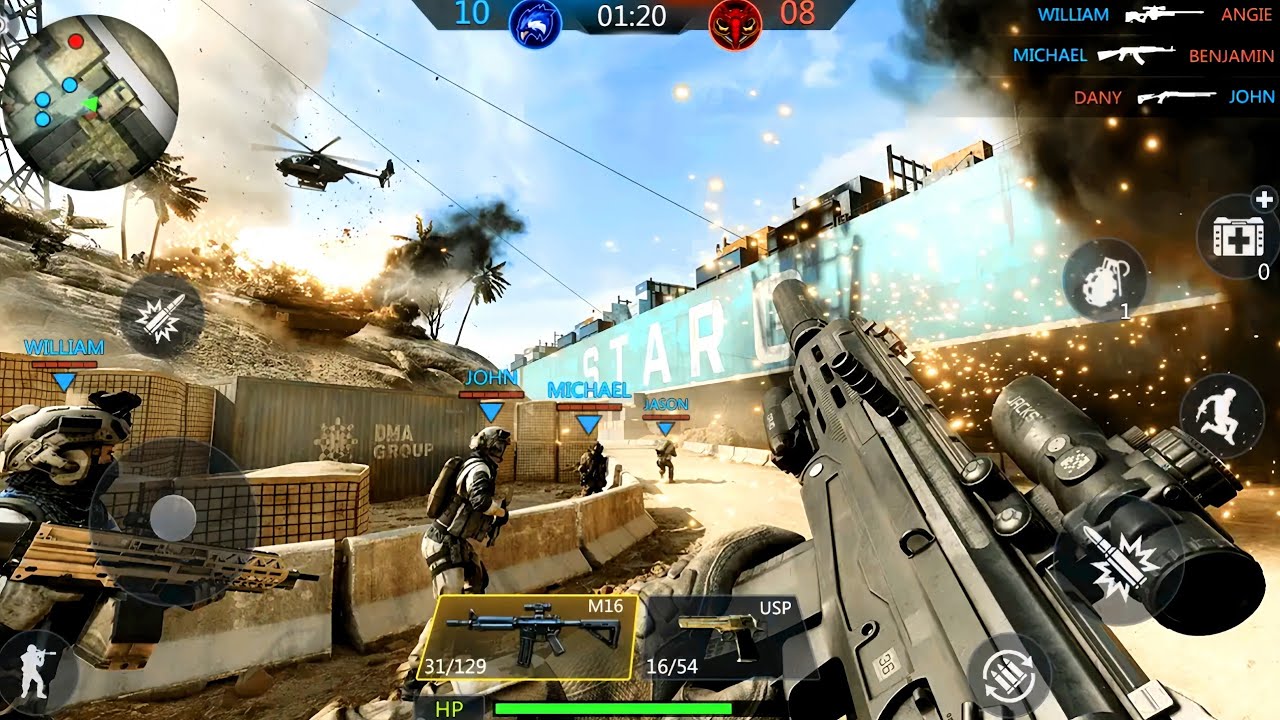 FPS Strike Ops Modern Arena Offline Gameplay Part 2