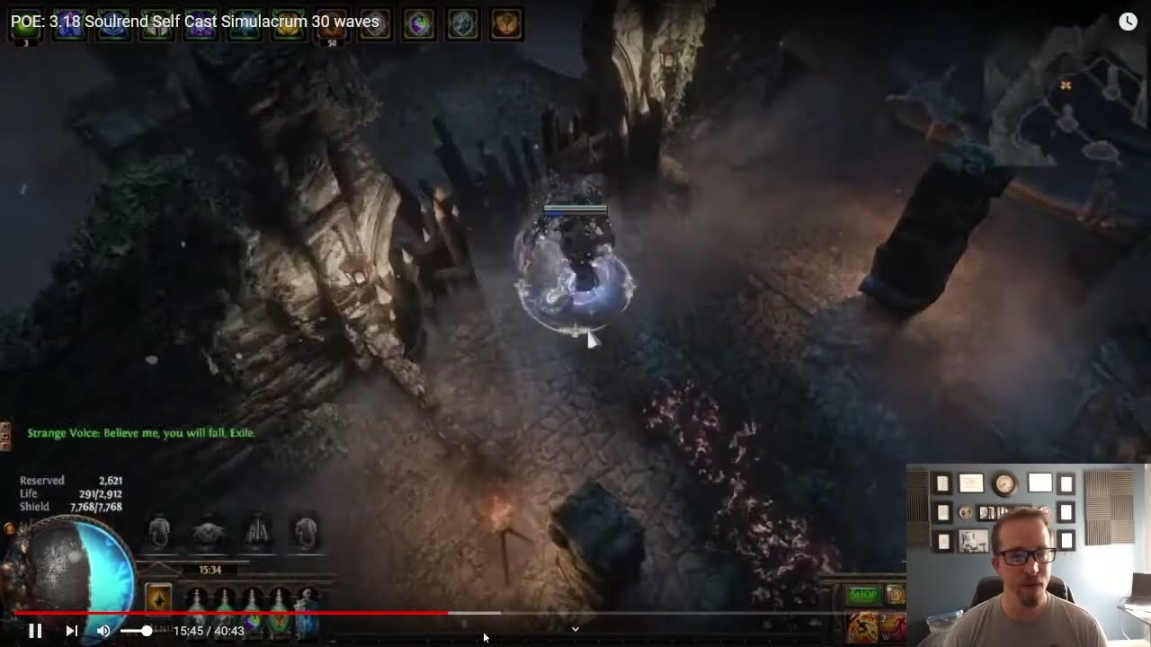 POE: 3.18 Soulrend Self Cast Simulacrum 30 waves?