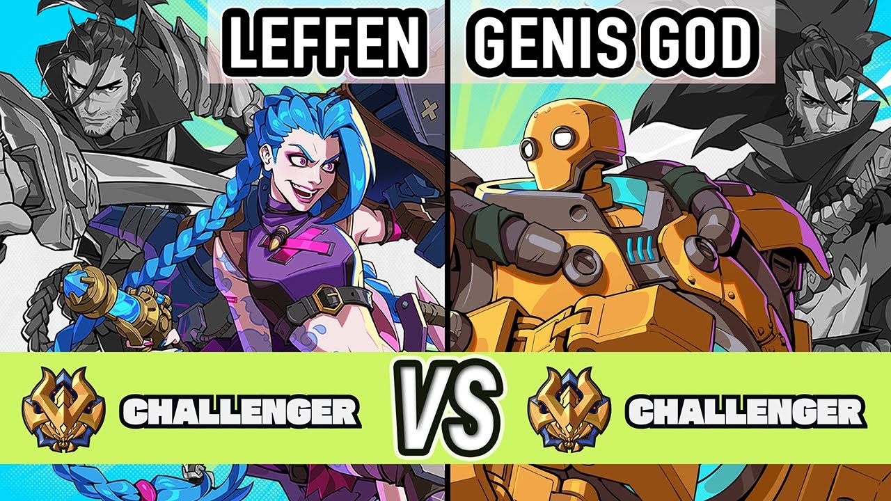 2XKO ▰ Leffen (Yasuo / Jinx) vs GenisGod (Blitzcrank / Yasuo) ▰ High Level Gameplay