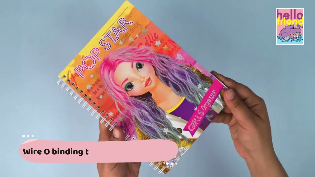 Pop Star Girls Organiser Secret Note Book For Kids | Brijbasi Hello Friend Books.