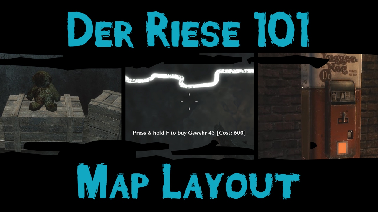 Zombies 101 :: Der Riese 101 :: Map Layout, Perk Locations, Mystery Box Locations, Walkthrough