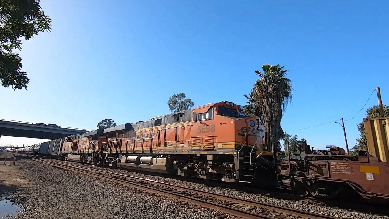 Fast Monster BNSF Combo Train Intermodal+Mid DPU+Ethanol