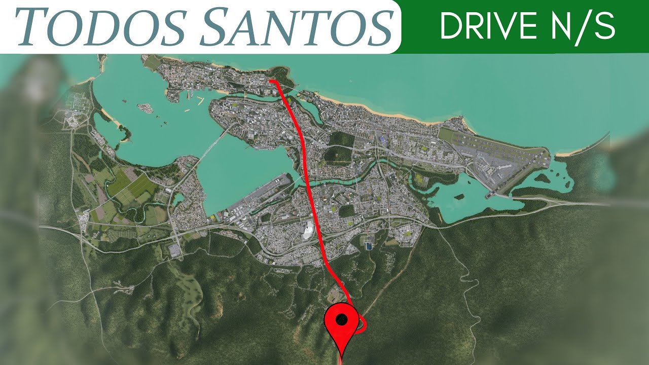 A Mildly Chaotic First Person Drive on the Main Urban Freeway in Todos Santos (Cities: Skylines 1)