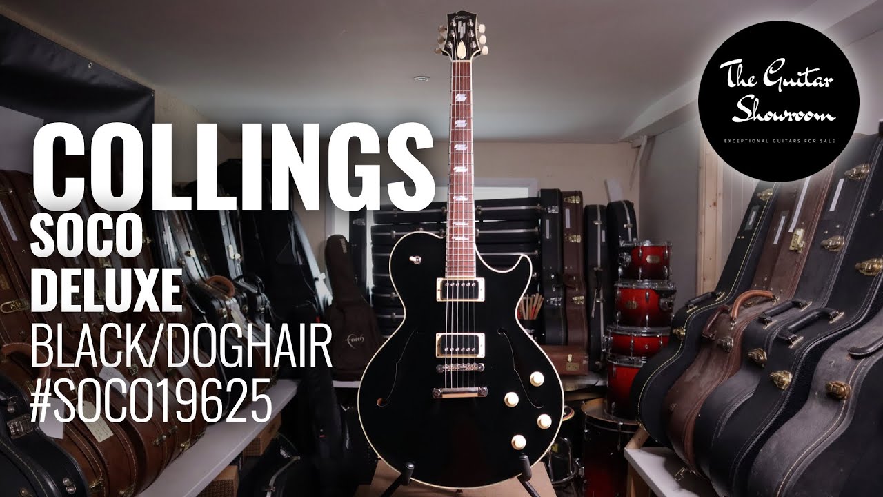Collings Soco Deluxe Black/Doghair - The Guitar Showroom UK