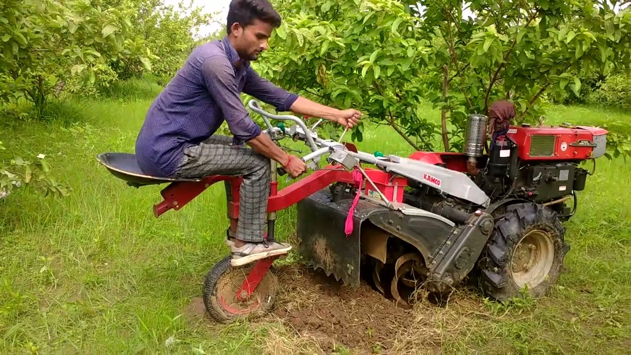 power tiller rotavetar kaise chalta hai #kamco di 120