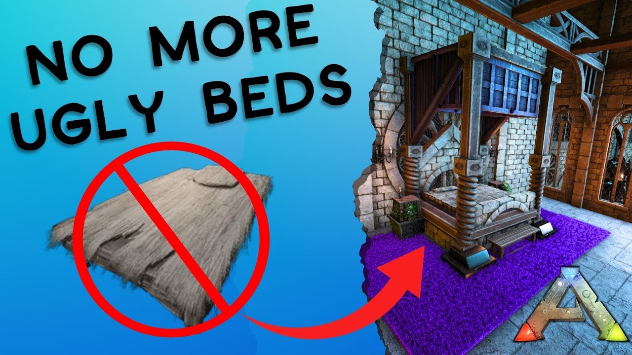 Ark FANCY Bed Tutorial! Mods OR no mods! | Ark Survival Evolved