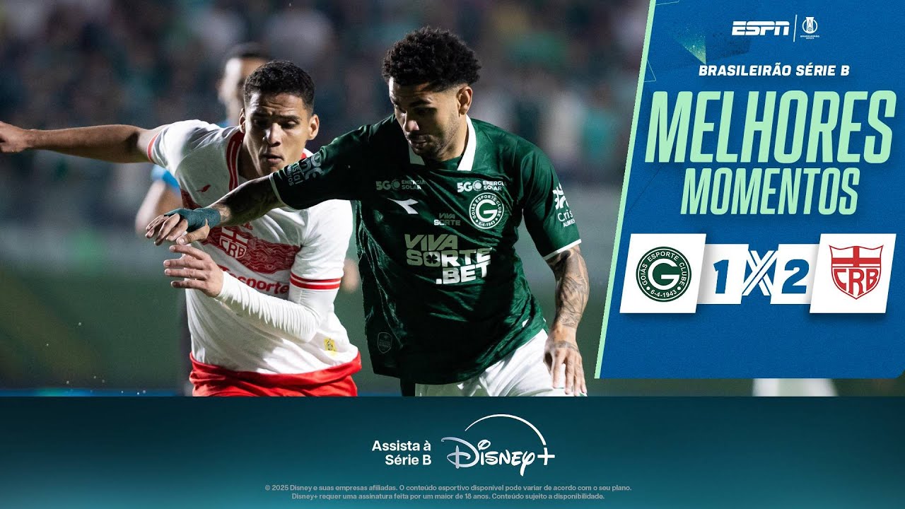 CRB LEVA GOL REL&Acirc;MPAGO, MAS CONSEGUE A VIRADA CONTRA O GOI&Aacute;S PELA S&Eacute;RIE B | Melhores momentos