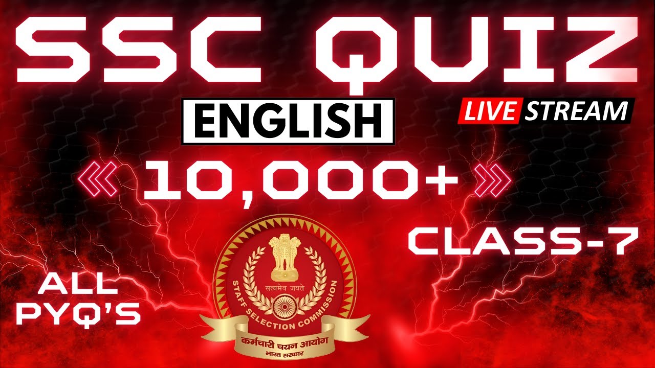 🔥10,000 + English PYQ's || SSC Vocabulary || Final Revision Series || Synonyms || idioms|| OWS