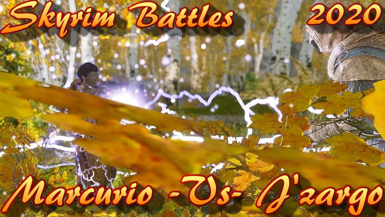 Skyrim Battles - RETRO - J'zargo -Vs- Marcurio [Legendary Settings]