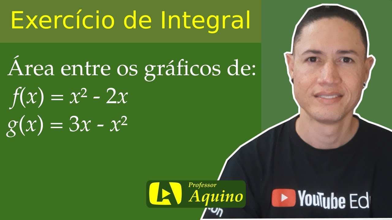 Exercício de Área com Integral Definida. Parte 05. | Exercícios de Cálculo - Integral.