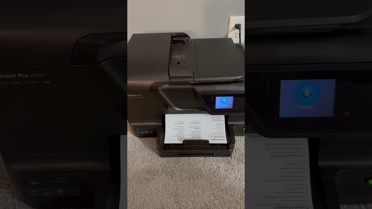 HP Officejet Pro 8600 Working