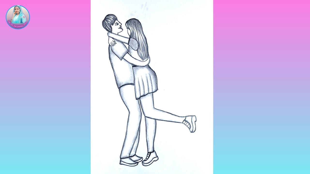 How to draw a beautiful couple || step by step easy way- for Beginners || pencil drawing 