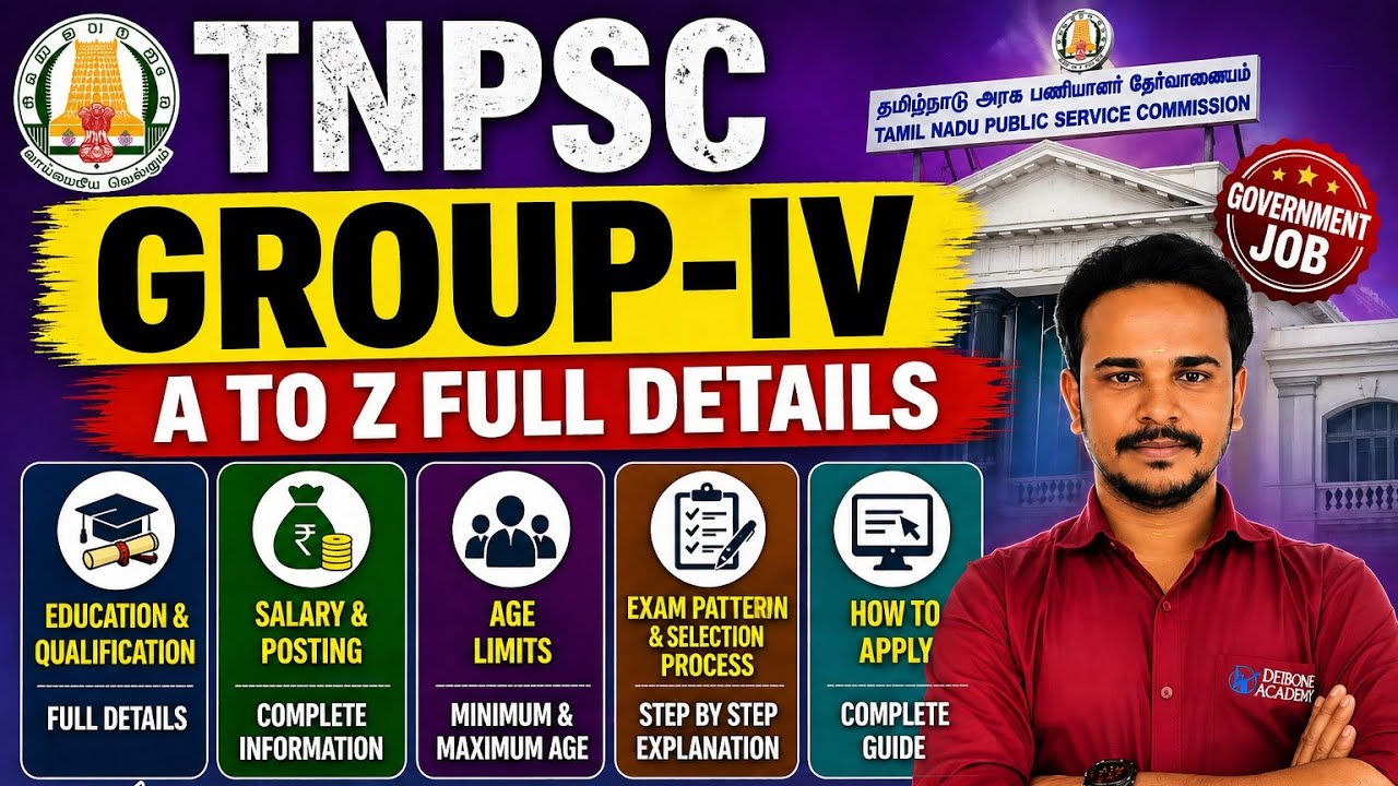 🎯TNPSC GROUP-IV 📚 A - Z FULL DETAILS🏆 சம்பளம் | AGE LIMIT | QUALIFICATION | POSTING | DHRONA #tnpsc 