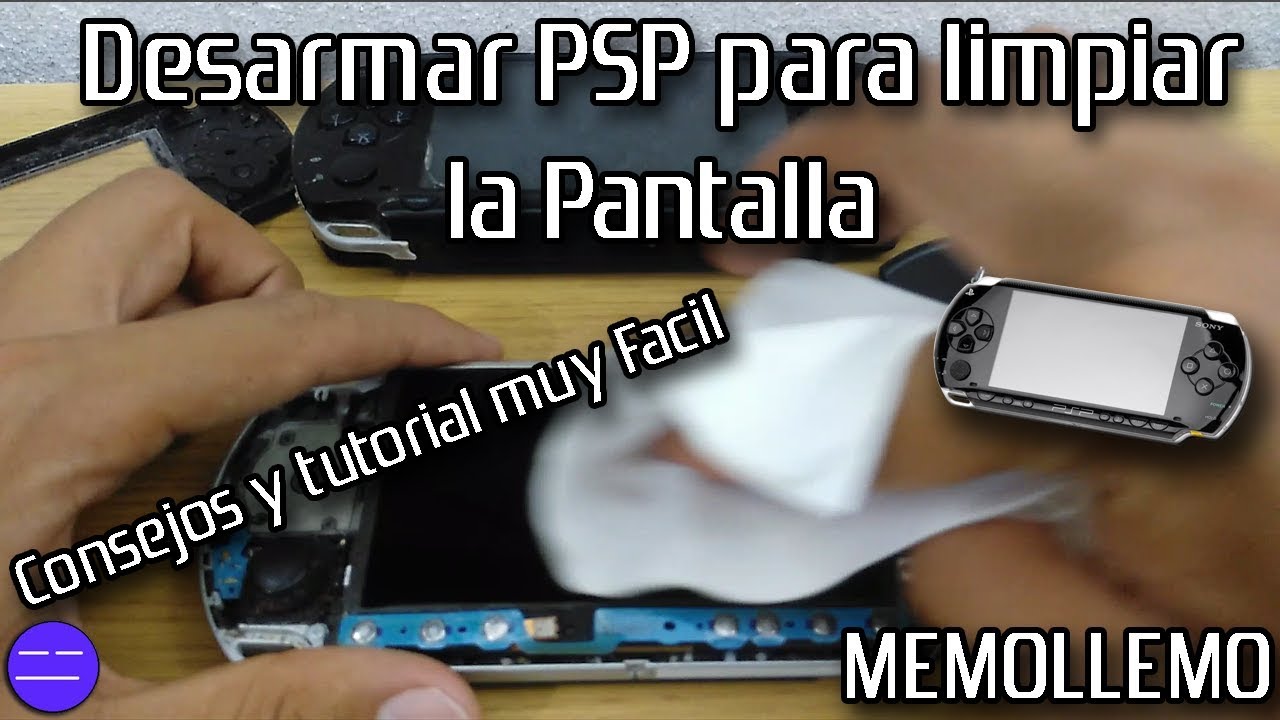 Limpiar pantalla de PSP Fat Slim 3000 | Consejos |