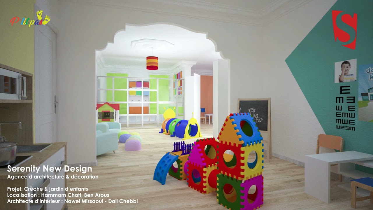 Étude & Conception 3D | Crèche & Jardin d'enfants (P'tit Pas)