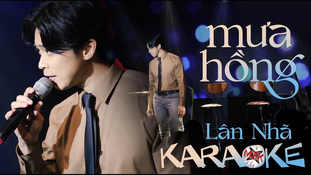 Mưa Hồng (Bossa Nova) - Lân Nhã - VKARAOKE 🎤