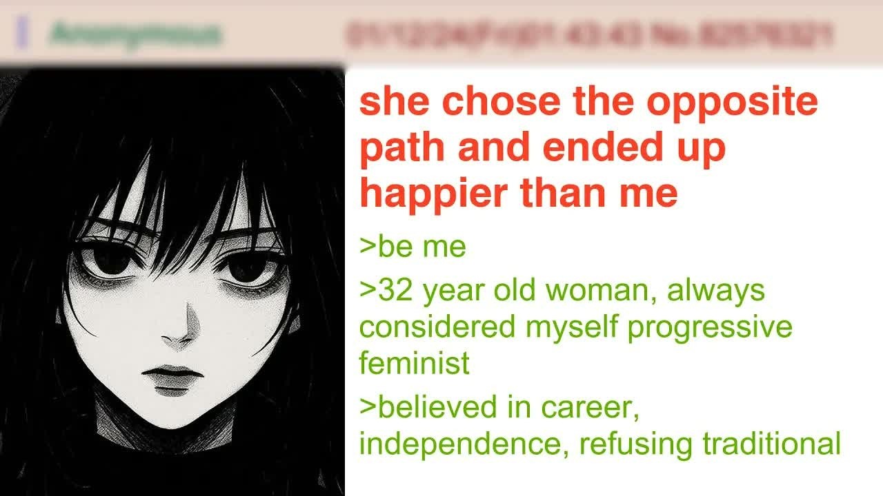 Feminist ENVIES Her Traditional Sister's Happy Life