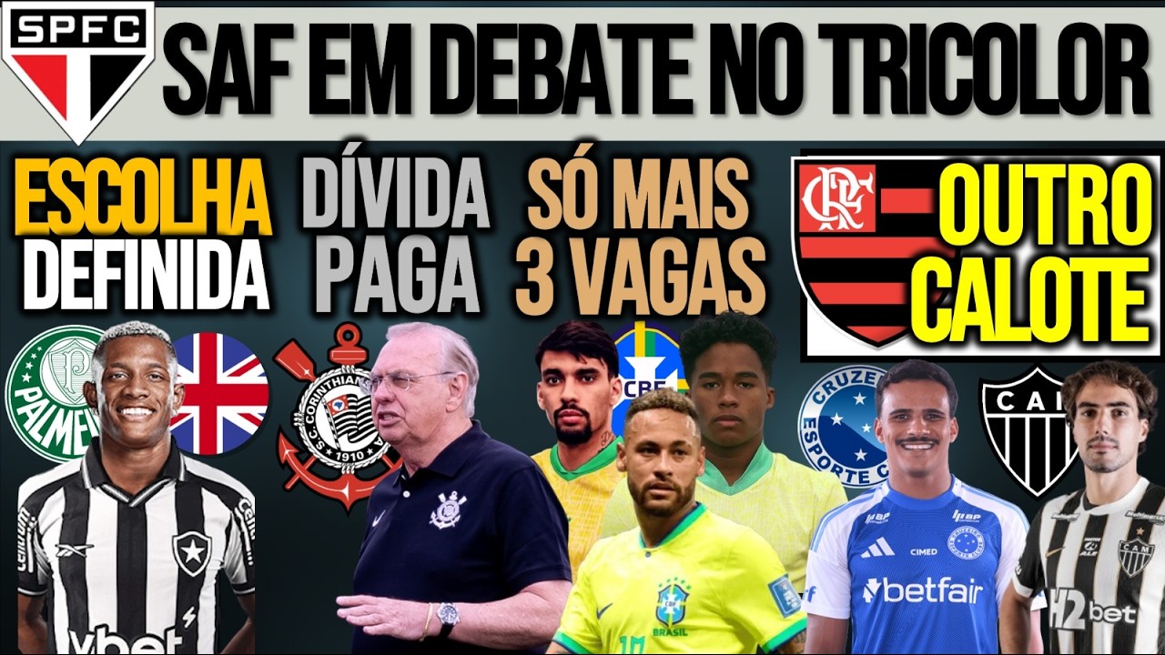ALVO DO VERD&Atilde;O DIZ ONDE QUER JOGAR| TIM&Atilde;O SE LIVRA DA FIFA| CALOTE NO FLA| SAF NO SP? Z&Ecirc;RO, CAM, CBF