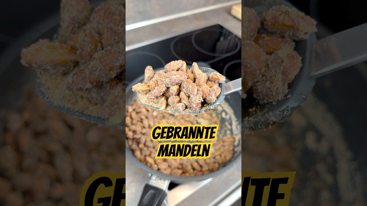 GEBRANNTE MANDELN zuhause machen wie vom Weihnachtsmarkt 😍