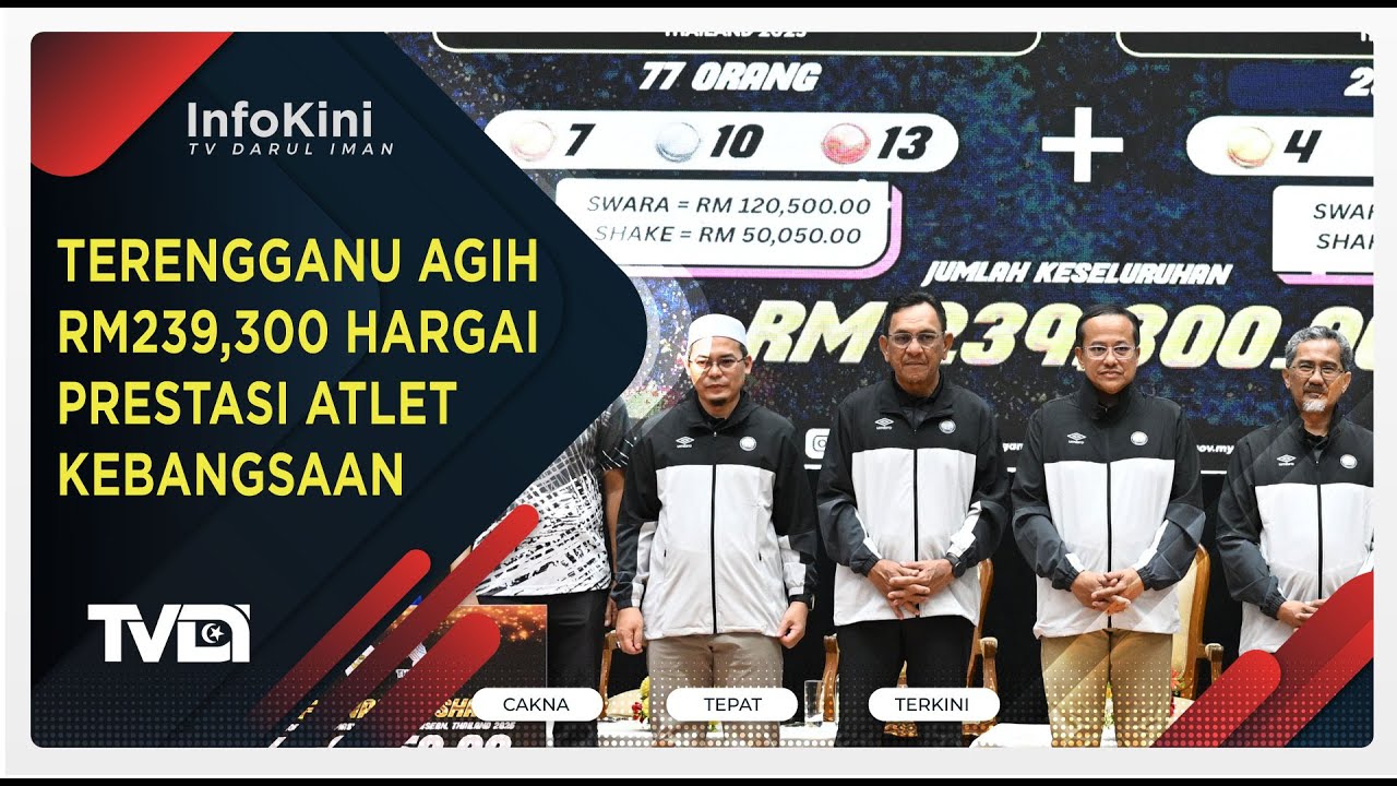 Terengganu Agih RM239,300 Hargai Prestasi Atlet Kebangsaan