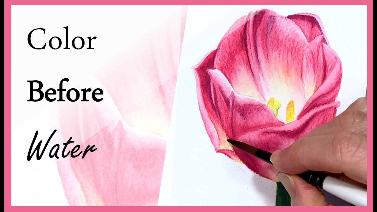 Before Water Touches the Paper: Build Strong Watercolor Skills (Watercolor Pencil Tulip)