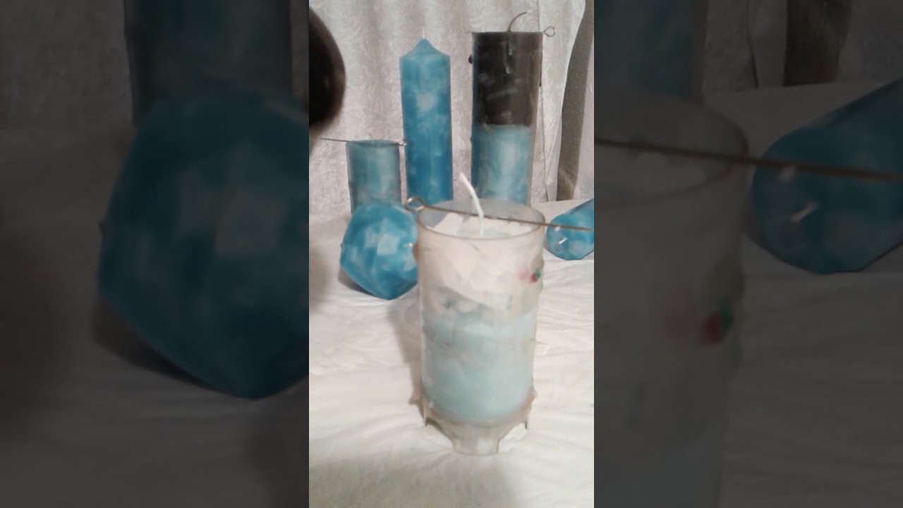 DIY /Rustikale Kerze gießen im Shabby Look, Upcycling / Recycling von Kerzenresten