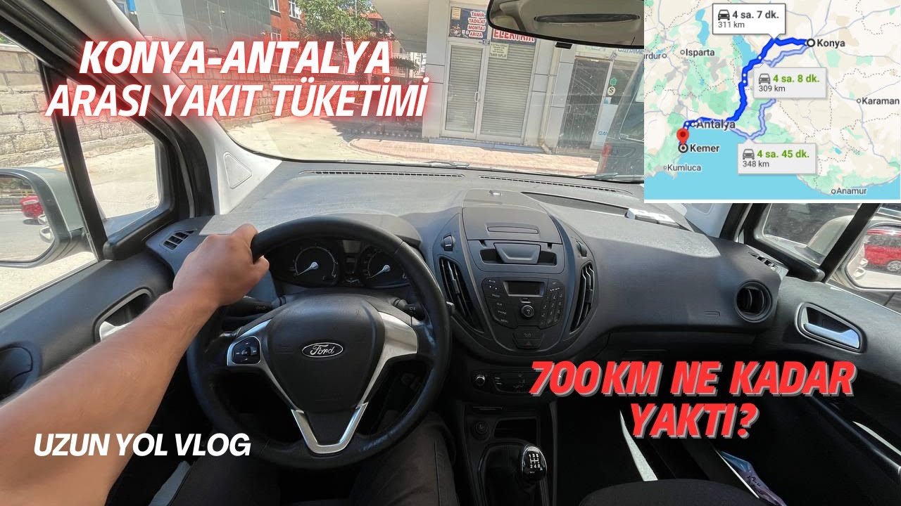 UZUN YOL VLOG | FORD COURİER 1.6 DELUX | UZUN YOL YAKIT TÜKETİMİ