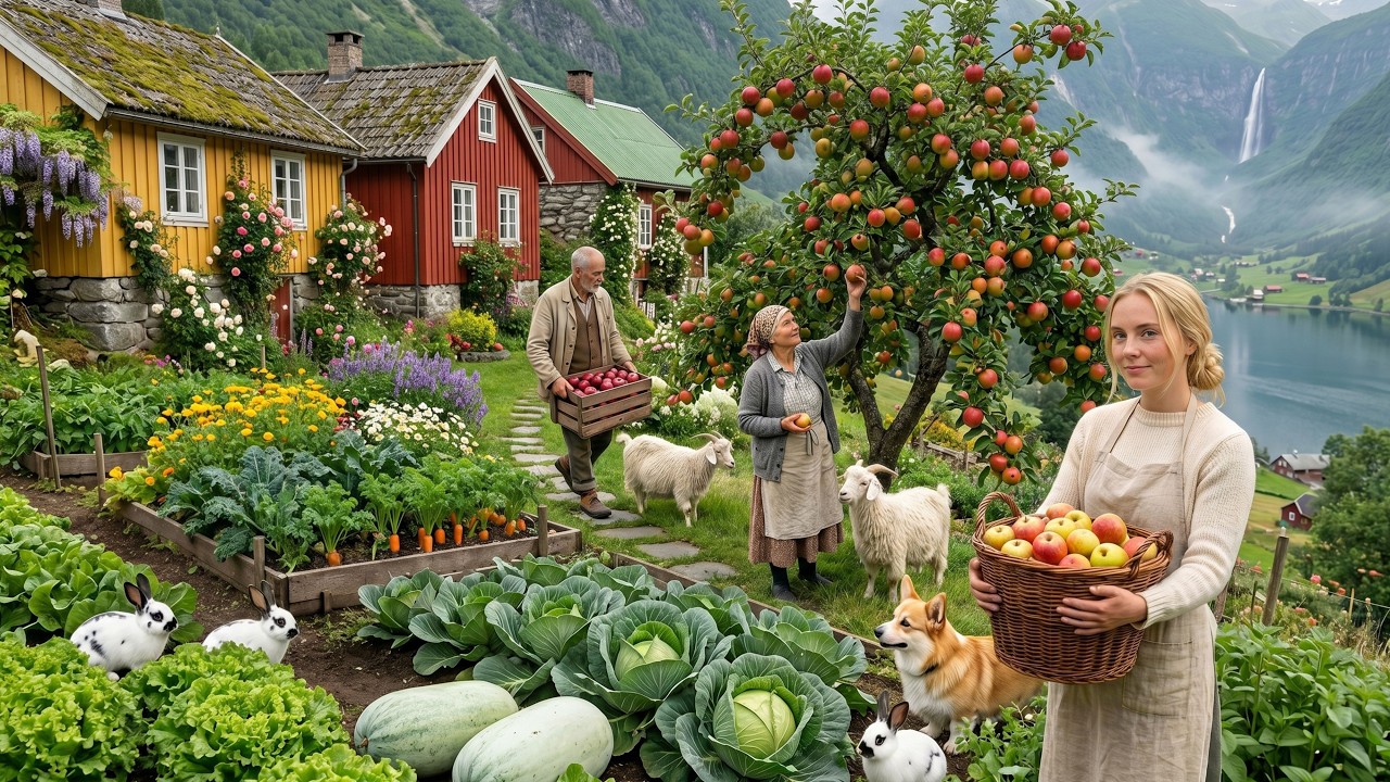 Peaceful Village Life 🌿 Fresh Harvest & Simple Living