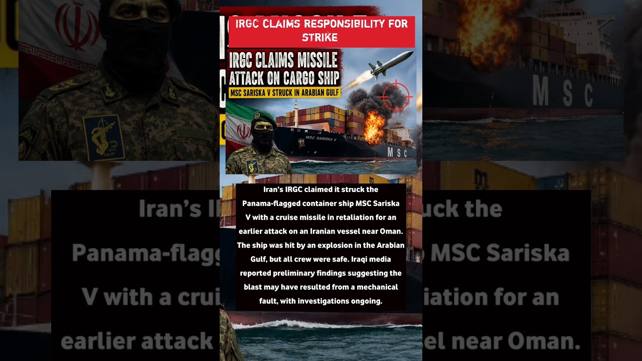 🚢 Missile Attack or Mechanical Failure? MSC Sariska V Mystery Deepens