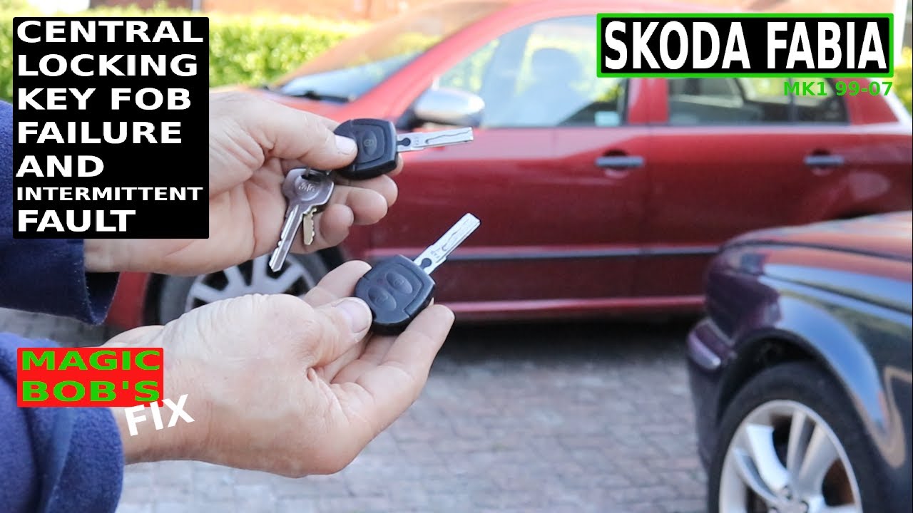 SKODA FABIA CENTRAL LOCKING KEY FOB FAILURE, MK1 99-07