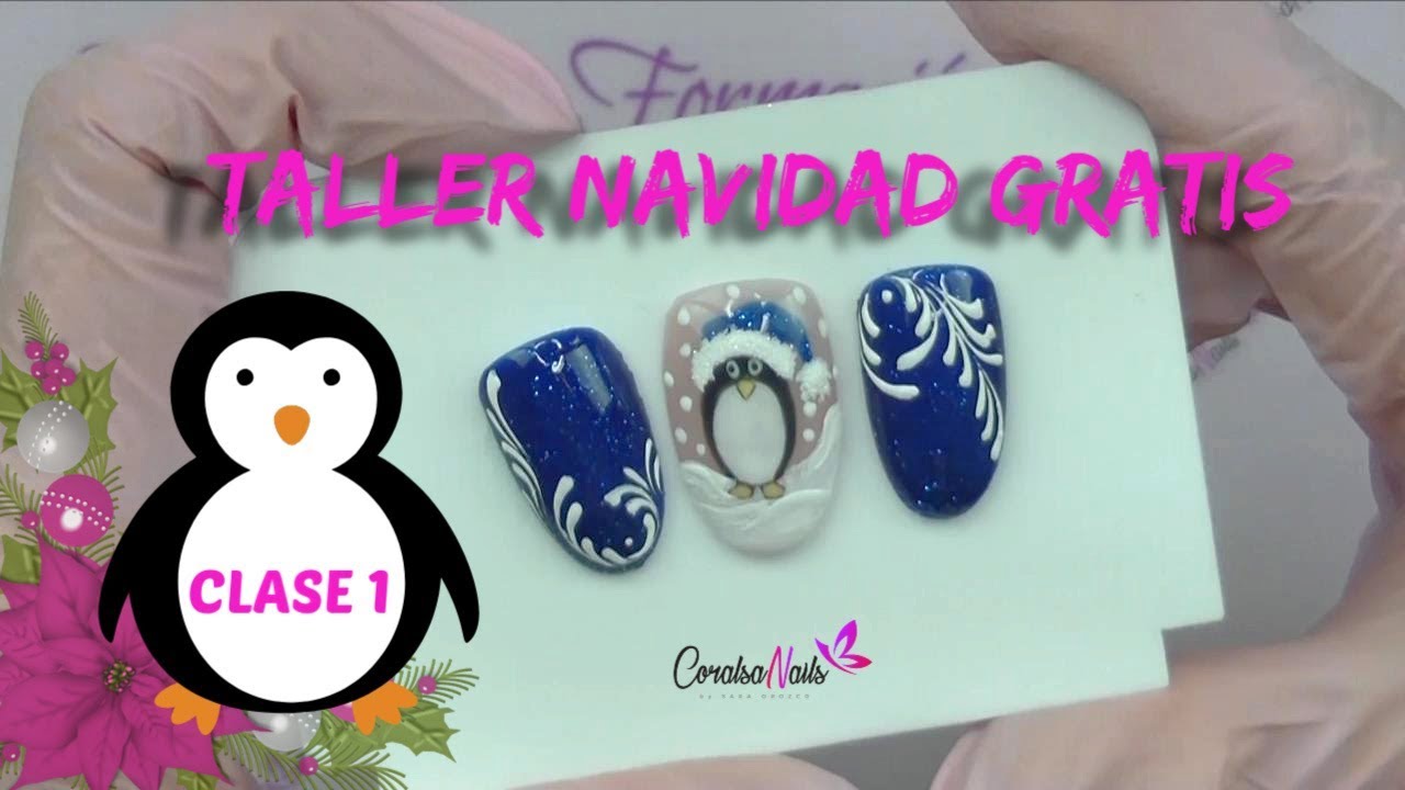TALLER DE NAVIDAD GRATIS (Clase 1) Decoración de Uñas @coralsanails