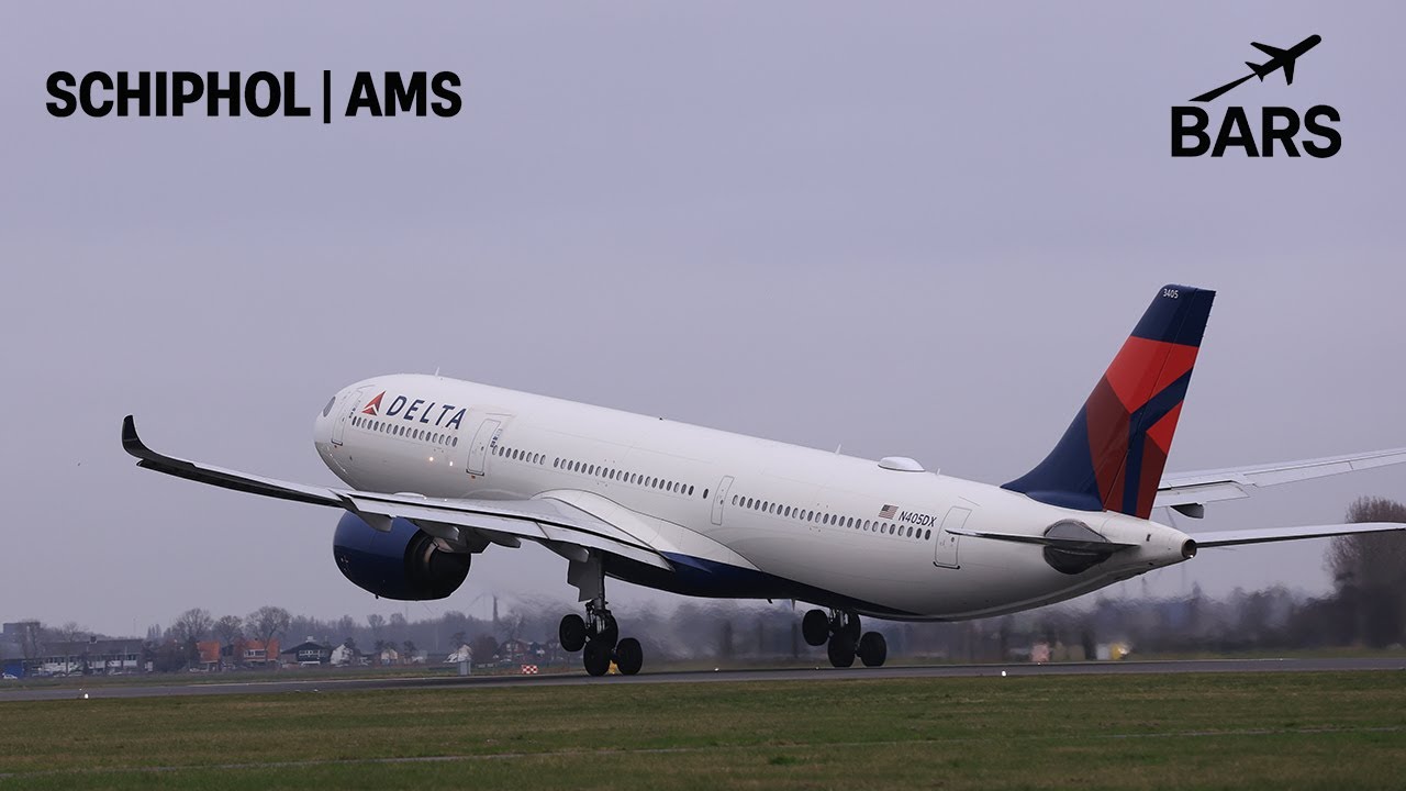 Takeoffs Schiphol 27.12.2025 / ATS LIVE [ 4K video] B777 A330 KLM DELTA